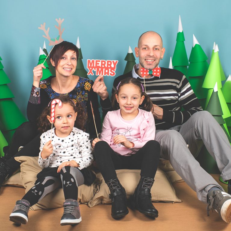 Foto di famiglia di Natale